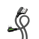Darrahopens Electronics > Mobile Accessories > Phone Chargers McDodo CA-4673 Angled Lightning cable, LED, 2A, 1.8m, black_max 20