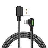 Darrahopens Electronics > Mobile Accessories > Phone Chargers McDodo CA-4673 Angled Lightning cable, LED, 2A, 1.8m, black_max 20
