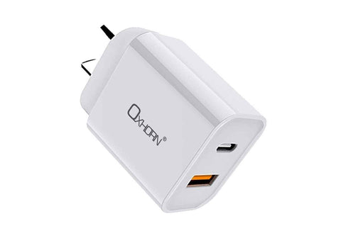 Darrahopens Electronics > Mobile Accessories > Phone Chargers OXHORN NB-PD20 Type C & USB Quick Charger 20W