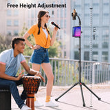 Darrahopens Electronics > Mobile Accessories UGREEN 15647 2-in-1 Tablet (Max 12.9 inch) + Phone (Max 7.2 inch) Tripod Stand