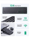 Darrahopens Electronics > Mobile Accessories UGREEN 90250 104-Key layout 2.4G Wireless Keyboard