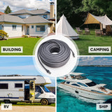 Darrahopens Electronics > Networking > Bridges & Routers 46M/150FT Replacement Gen 3 Cable 26AWG for Starlink Rectangular Satellite V3 Waterproof Weatherproof High Speed Supports Bandwidths up to 1200Mbps Gray