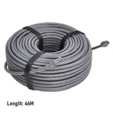 Darrahopens Electronics > Networking > Bridges & Routers 46M/150FT Replacement Gen 3 Cable 26AWG for Starlink Rectangular Satellite V3 Waterproof Weatherproof High Speed Supports Bandwidths up to 1200Mbps Gray