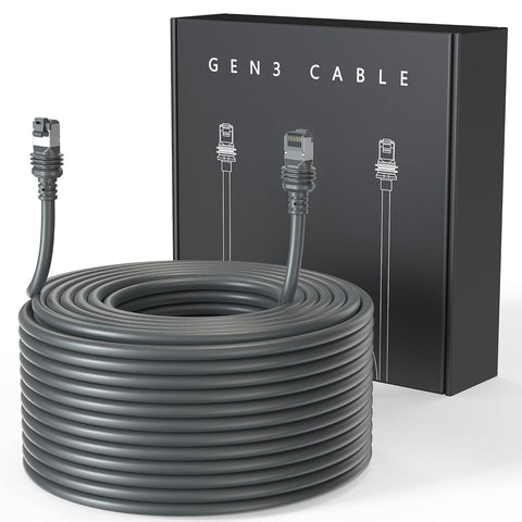 Darrahopens Electronics > Networking > Bridges & Routers Starlink Cable Gen 3 75FT Waterproof (75FT / 23M), Grey
