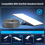 Darrahopens Electronics > Networking > Bridges & Routers Starlink Cable Gen 3 75FT Waterproof (75FT / 23M), Grey