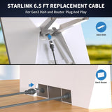 Darrahopens Electronics > Networking > Bridges & Routers Starlink Gen 3 Ethernet Cable 6.5FT/ 2M Cable, Waterproof, Grey
