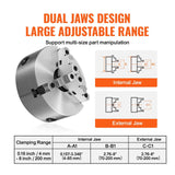 Darrahopens Electronics > Printer Accessories & Supplies > Calculators VEVOR 3-Jaw Lathe Chuck, 200 mm, Self-Centering Lathe Chuck, 4-200 mm Clamping Range with T-key Fixing Screws Hexagon Wrench, for Lathe 3D Printer Machining Center Milling Drilling Machine