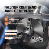 Darrahopens Electronics > Printer Accessories & Supplies > Calculators VEVOR 3-Jaw Lathe Chuck, 200 mm, Self-Centering Lathe Chuck, 4-200 mm Clamping Range with T-key Fixing Screws Hexagon Wrench, for Lathe 3D Printer Machining Center Milling Drilling Machine