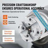Darrahopens Electronics > Printer Accessories & Supplies > Calculators VEVOR KP96 Lathe Chuck, 4-Jaw 96 mm Diameter, Metal Lathe Chuck Turning Machine Accessories, Self-centering Tool, for Lathe, Precision Machining, Grinding Machines, Milling Machines