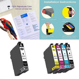 Darrahopens Electronics > Printer Accessories & Supplies > Ink Cartridges & Toner 604XL Ink Cartridge for Expression Home XP-2200 XP-2205 Vivid Colors Ink