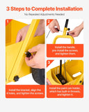 Darrahopens Electronics > Printer Accessories & Supplies > Label Makers VEVOR Striping Line Marking Machine, 610 x 330 x 900 mm, 4-Wheel, Heavy Duty Striping Line Machine with 56-102 mm Adjustable Width, Make Clear Edge Line for Roads, Parking Lots, Sports Field, Yellow