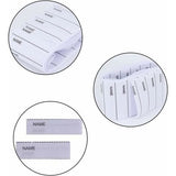 Darrahopens Electronics > Printer Accessories & Supplies > Labels Fonepro School Name Labels 200 pcs Iron-On Woven Name Labels for School White Write-On Labels