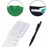 Darrahopens Electronics > Printer Accessories & Supplies > Labels Fonepro School Name Labels 200 pcs Iron-On Woven Name Labels for School White Write-On Labels