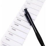 Darrahopens Electronics > Printer Accessories & Supplies > Labels Fonepro School Name Labels 200 pcs Iron-On Woven Name Labels for School White Write-On Labels