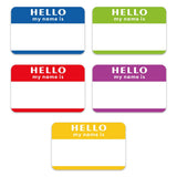 Darrahopens Electronics > Printer Accessories & Supplies > Labels Hello My Name Is Nameplate Stickers 300 Labels 5 Colors Personalized Role Badges
