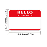 Darrahopens Electronics > Printer Accessories & Supplies > Labels Hello My Name Is Nameplate Stickers 300 Labels 5 Colors Personalized Role Badges