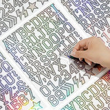 Darrahopens Electronics > Printer Accessories & Supplies > Labels Letter stickers - 10-sheet vinyl letter stickers - 1.5-inch self-adhesive alphabet and number stickers - waterproof - suitable for mailboxes, windows, doors, cars, boats, house numbers (Style B)