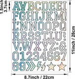 Darrahopens Electronics > Printer Accessories & Supplies > Labels Letter stickers - 10-sheet vinyl letter stickers - 1.5-inch self-adhesive alphabet and number stickers - waterproof - suitable for mailboxes, windows, doors, cars, boats, house numbers (Style B)