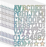 Darrahopens Electronics > Printer Accessories & Supplies > Labels Letter stickers - 10-sheet vinyl letter stickers - 1.5-inch self-adhesive alphabet and number stickers - waterproof - suitable for mailboxes, windows, doors, cars, boats, house numbers (Style B)