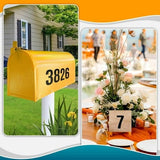 Darrahopens Electronics > Printer Accessories & Supplies > Labels Letterbox stickers - Stickers - Number stickers - Self-adhesive labels - Waterproof door stickers - Suitable for windows, doors, cars and trucks (black) 6 sheets 4 inch