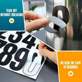 Darrahopens Electronics > Printer Accessories & Supplies > Labels Letterbox stickers - Stickers - Number stickers - Self-adhesive labels - Waterproof door stickers - Suitable for windows, doors, cars and trucks (black) 6 sheets 4 inch