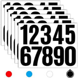 Darrahopens Electronics > Printer Accessories & Supplies > Labels Letterbox stickers - Stickers - Number stickers - Self-adhesive labels - Waterproof door stickers - Suitable for windows, doors, cars and trucks (black) 6 sheets 4 inch