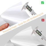 Darrahopens Electronics > Printer Accessories & Supplies > Labels Matte Sticker Paper for Inkjet Printers, 50 Sheets A4 Full Sheet Labels, Printable Sticker Paper