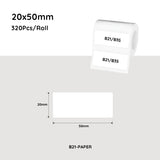 Darrahopens Electronics > Printer Accessories & Supplies > Labels NiiMbot white label paper 50*20mm 320 Pcs For B21/B3S/B1