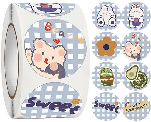 Darrahopens Electronics > Printer Accessories & Supplies > Labels Stickers - 500 sheets - Sealing stickers - Packaging decoration - DIY diaries/notebooks - Diary labels