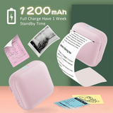 Darrahopens Electronics > Printers > Printers & Accessories Blue X6 Mini Portable Bluetooth Instant Photo & Note Printer for Students - Deluxe 20-Piece Gift Set with 12 Paper Rolls, Color Pens & Storage Bag