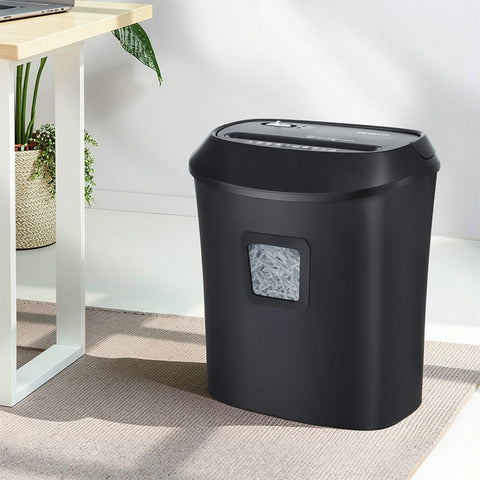 Darrahopens Electronics > Printers > Printers & Accessories Devanti Electric Paper Shredder for Home Office 10 A4 Paper Sheet Cross-Cut Paper
