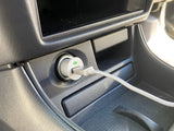 Darrahopens Electronics > Printers > Printers & Accessories Laser USB Car Charger with 3-in-1 Cable White