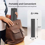 Darrahopens Electronics > Printers > Printers & Accessories Portable A4 Thermal Printer with Bluetooth Wireless Connectivity, Inkless Printing for Home, Office, and Tattoo Transfer Use on Paper and Various Media (Black)