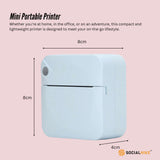 Darrahopens Electronics > Printers > Printers & Accessories Portable Mini Printer Blue - Inkless Bluetooth Phone Pocket Thermal Printing