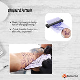 Darrahopens Electronics > Printers > Printers & Accessories Tooleroo Portable A4 Thermal Printer Black + Tattoo Stencil Paper - Wireless