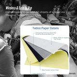 Darrahopens Electronics > Printers > Printers & Accessories Tooleroo Portable A4 Thermal Printer Black + Tattoo Stencil Paper - Wireless