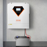 Darrahopens Electronics > Printers > Printers & Accessories VEVOR Hybrid Solar Inverter, 3500W, All in One Pure Sine Wave Power Inverter Charger, 220V AC, with Built-in 100A MPPT Solar Charger Controller, for Off-Grid System Lead Acid Lithium Battery