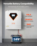 Darrahopens Electronics > Printers > Printers & Accessories VEVOR Hybrid Solar Inverter, 3500W, All in One Pure Sine Wave Power Inverter Charger, 220V AC, with Built-in 100A MPPT Solar Charger Controller, for Off-Grid System Lead Acid Lithium Battery