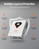 Darrahopens Electronics > Printers > Printers & Accessories VEVOR Hybrid Solar Inverter, 3500W, All in One Pure Sine Wave Power Inverter Charger, 220V AC, with Built-in 100A MPPT Solar Charger Controller, for Off-Grid System Lead Acid Lithium Battery