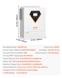Darrahopens Electronics > Printers > Printers & Accessories VEVOR Hybrid Solar Inverter, 3500W, All in One Pure Sine Wave Power Inverter Charger, 220V AC, with Built-in 100A MPPT Solar Charger Controller, for Off-Grid System Lead Acid Lithium Battery