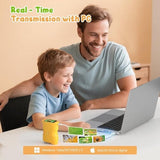 Darrahopens Electronics > Printers > Scanners 1000x Digital Children's Microscope - With 2 Inch IPS Screen & 8 LED Lights - Handy & Easy to Use for Nature Research - Yellow