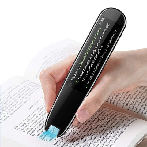 Darrahopens Electronics > Printers > Scanners Smart AI Scan & Voice Translator Pen - 112+ Languages, Offline Mode, HD Touchscreen & Dictionary(black)