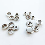 Darrahopens Fashion > Men's Fashion > Men's Accessories 120PCS 15mm Stainless Steel Snap Fasteners Press Studs Cap Button Boat