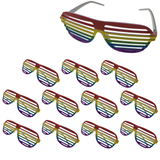 Darrahopens Fashion > Men's Fashion > Men's Accessories 12x RAINBOW GLASSES Sunglasses Mardi Gras Gay Pride LGBT Party Costume BULK