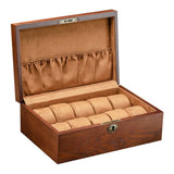 Darrahopens Fashion > Men's Fashion > Men's Accessories 1Pc Wooden Watch Box Brown for Storage with Cushion Durable Solid Wood Display Case In Australia - Darrahopens