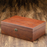Darrahopens Fashion > Men's Fashion > Men's Accessories 1Pc Wooden Watch Box Brown for Storage with Cushion Durable Solid Wood Display Case In Australia - Darrahopens
