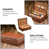 Darrahopens Fashion > Men's Fashion > Men's Accessories 1Pc Wooden Watch Box Brown for Storage with Cushion Durable Solid Wood Display Case In Australia - Darrahopens