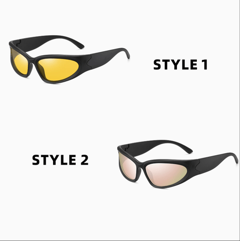 Darrahopens Fashion > Men's Fashion > Men's Accessories 2 Pack Black-rimmed Night Vision Lenses + Pink Polarized Sports Sunglasses Men Small Frame Cycling Glasses Anti-Glare UV Protection Outdoor Eyewear Ideal for Driving and Running