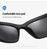 Darrahopens Fashion > Men's Fashion > Men's Accessories 2 Pack Black-rimmed Night Vision Lenses + Pink Polarized Sports Sunglasses Men Small Frame Cycling Glasses Anti-Glare UV Protection Outdoor Eyewear Ideal for Driving and Running