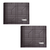 Darrahopens Fashion > Men's Fashion > Men's Accessories 2-Pack Dark Brown Men's Ultra-Thin PU Leather Wallet - Compact & Stylish Bi-fold Purse with Multiple Card Slots